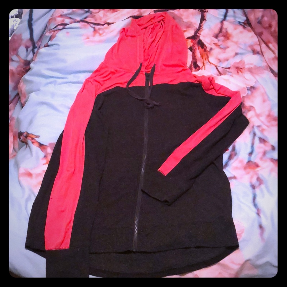 SO Boyfriend hoodie pink and grey size xl